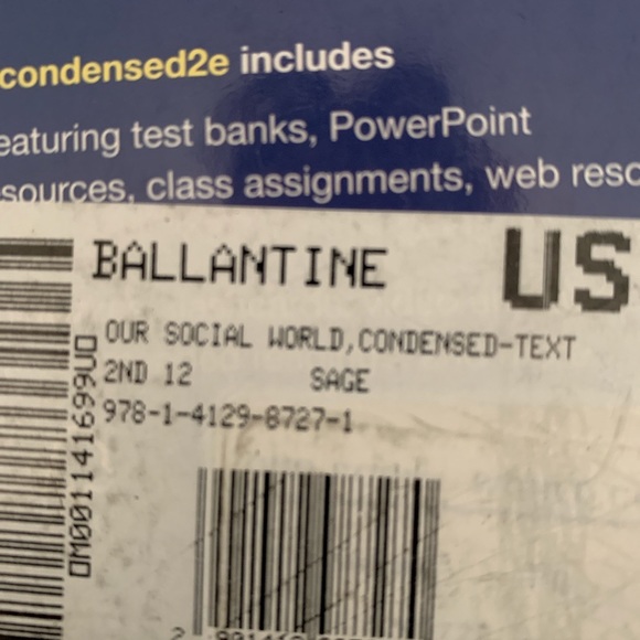 Sociology College Textbook - Picture 3 of 3